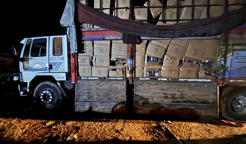 Mersin'de 5 ton kaçak tütün ele geçirildi