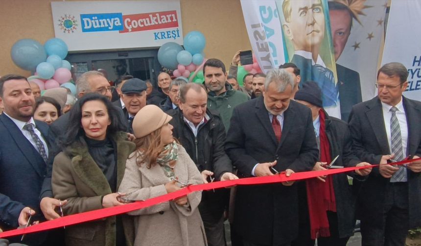 Samandağ'da bağışlarla yaptırılan çocuk kreş ve gündüz bakımevi açıldı