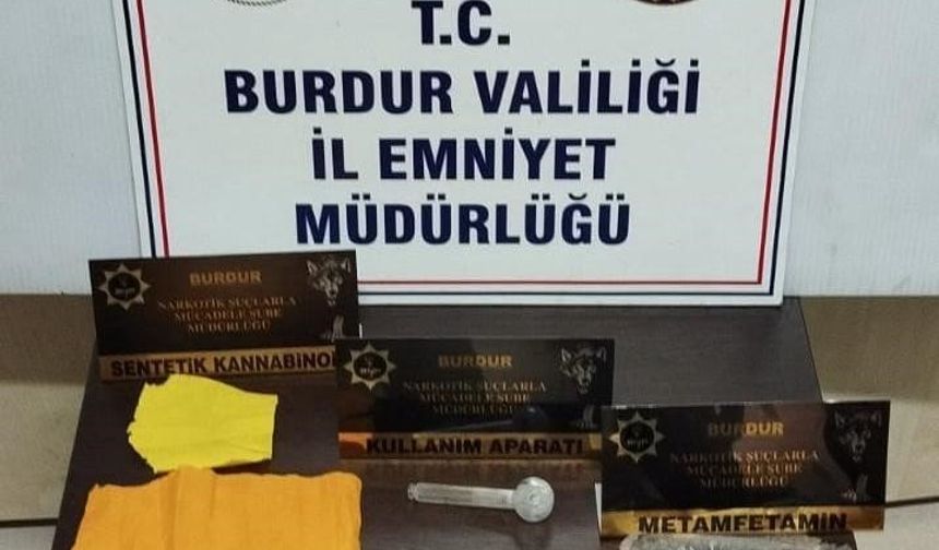 Burdur’da uyuşturucu operasyonunda 1 şüpheli tutuklandı