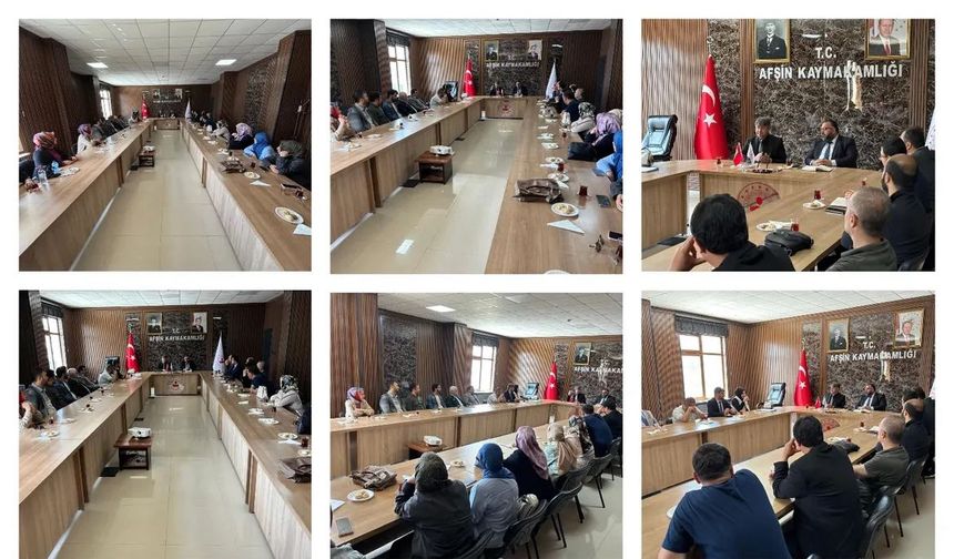Afşin’de “Gençlere Rehberlik” Konulu  İstişare Toplantısı Gerçekleştirildi