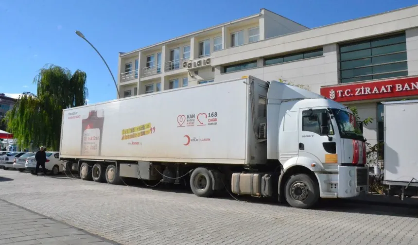 Kızılay Kan Bağış Aracı Afşin’e Geldi