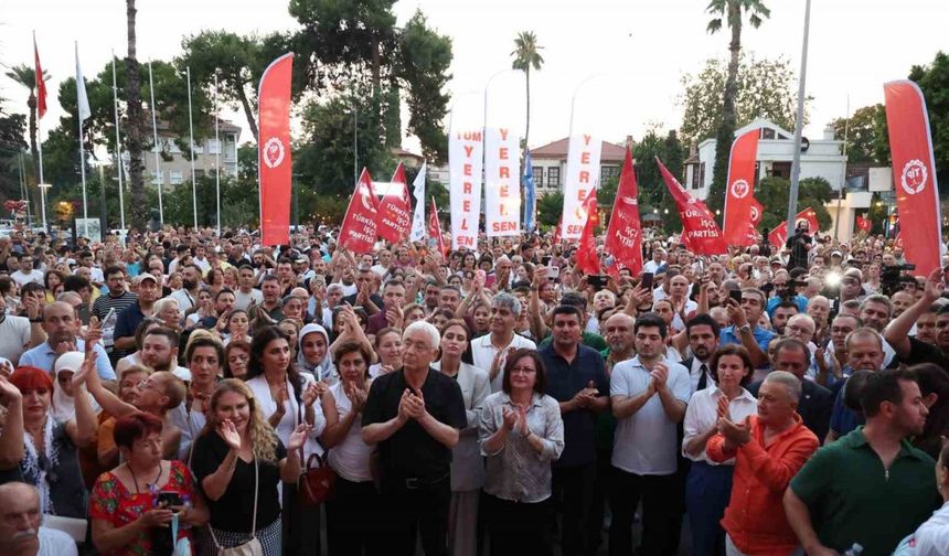 Antalya’da Muhittin Böcek’e destek mitingi