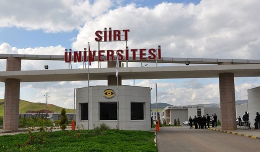 Siirt Üniversitesi Rektörlüğünden Öğretim Üyesi Alım İlanı