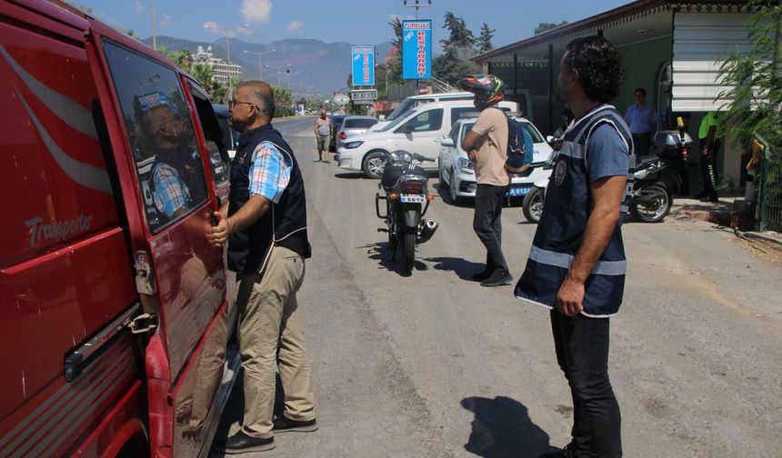 Bozyazı ilçesinde trafik denetimi yapıldı