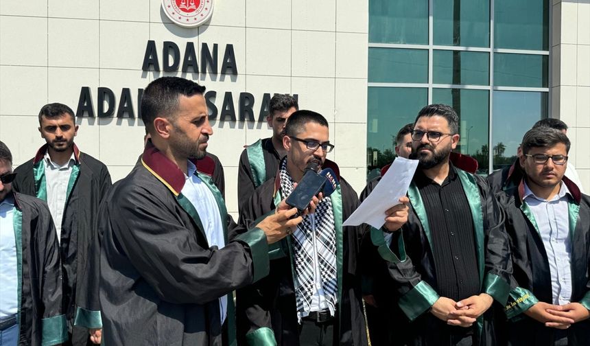Adana Hukuk ve Dayanışma Platformu üyelerinden Küresel Sumud Filosu'na destek