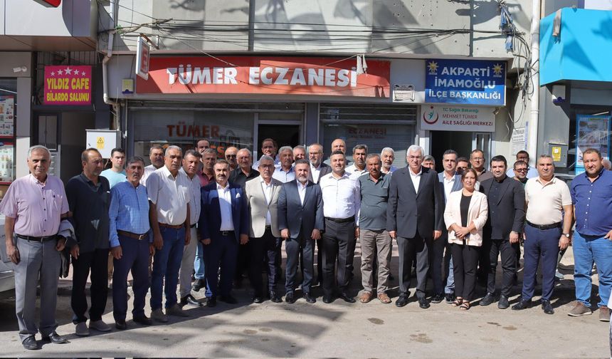 AK Parti Erzurum Milletvekili Mehmet Emin Öz, Adana'da parti teşkilatıyla buluştu