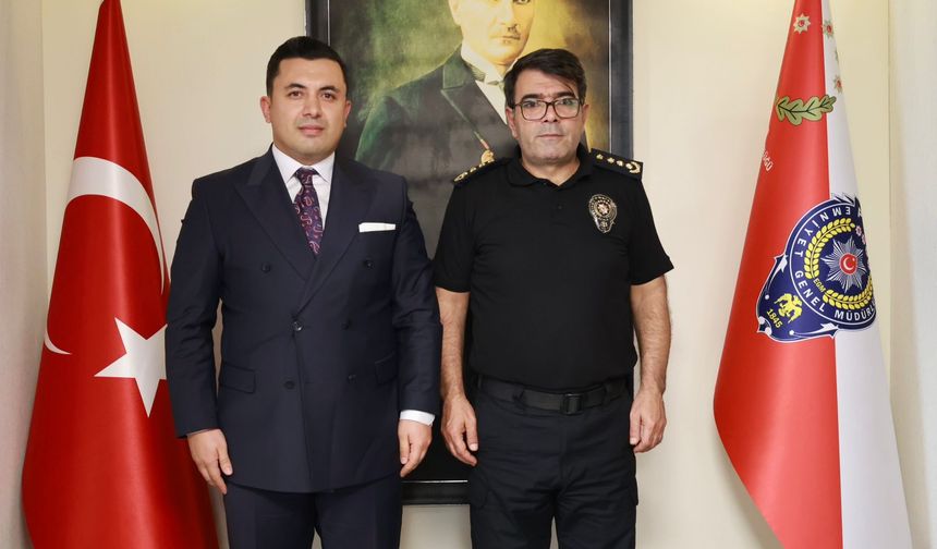 Anamur Cumhuriyet Başsavcısı Çatlı'dan, İl Emniyet Müdürü Yılmaz'a ziyaret