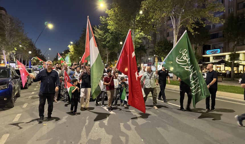 Kahramanmaraş'ta İsrail'in Gazze'ye saldırıları protesto edildi
