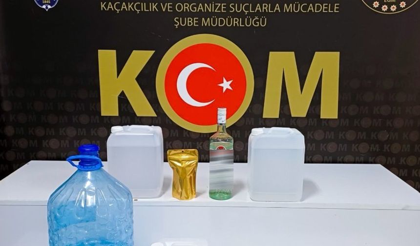 Isparta’da 54 litre kaçak ve el yapımı alkol ele geçirildi