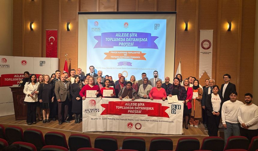 Hatay'da 'Ailede Şifa, Toplumda Dayanışma Projesi' tamamlandı