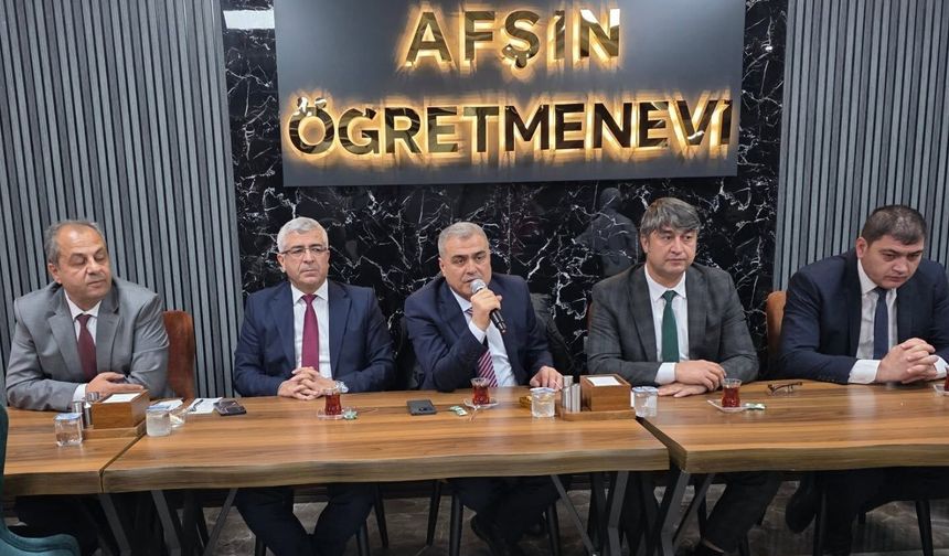 Afşin İlçe Milli Eğitim Müdürü Fatih Kaba’ya Veda Programı Düzenlendi