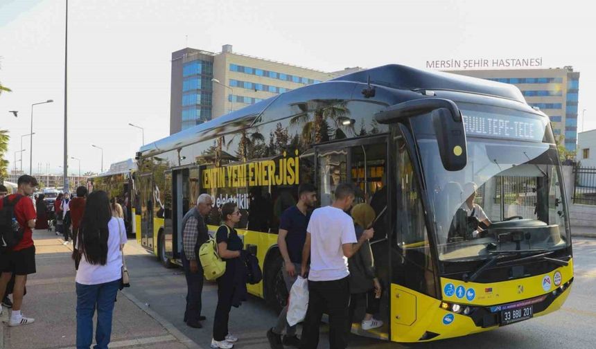 Mersin’in ulaşımında çevreci hamle: 18 elektrikli otobüs hizmete başladı