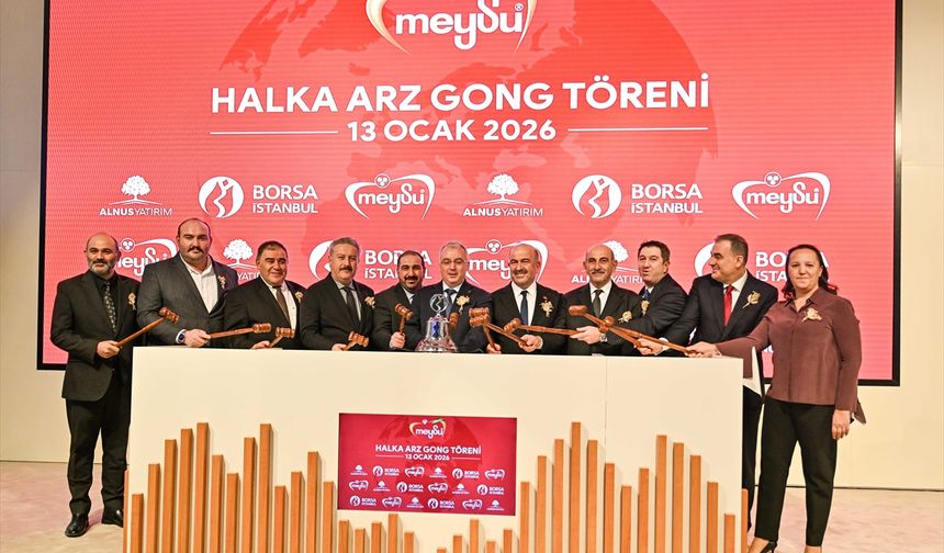Borsa İstanbul'da gong Meysu Gıda Sanayi ve Ticaret AŞ için çaldı