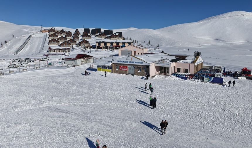 Yedikuyular Kayak Merkezi Misafirlerini Ağırlamaya Başladı