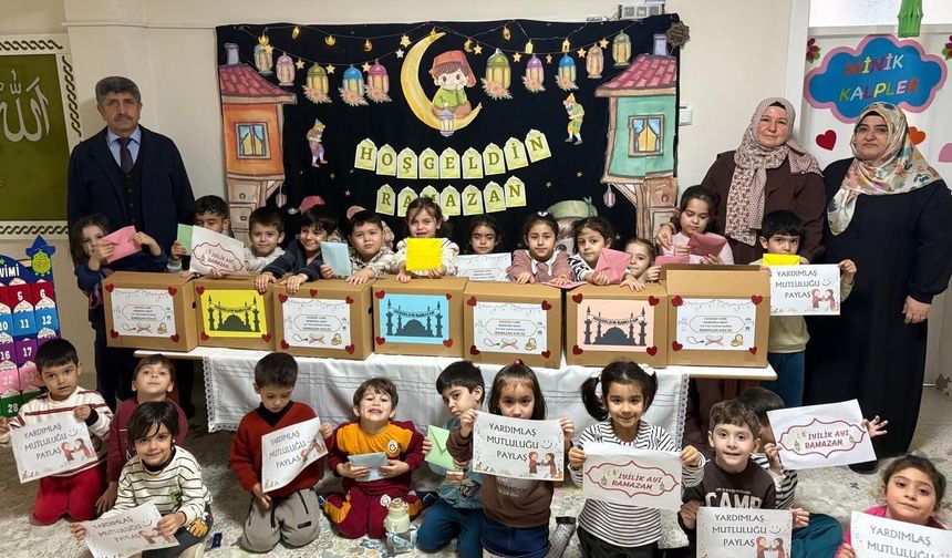 Anamur'da miniklerden Ramazan dayanışması