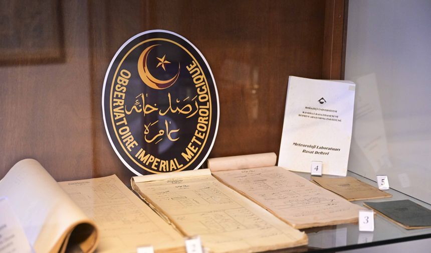 Kandilli Rasathanesi'nde 1868'den bugüne uzanan meteoroloji kayıtları sergileniyor