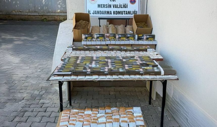 Mersin'de 36 bin 300 kaçak makaron ele geçirildi