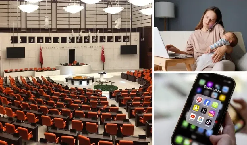 Doğum izni, sosyal medya kısıtlaması: Meclis yeni haftaya yoğun gündemle giriyor