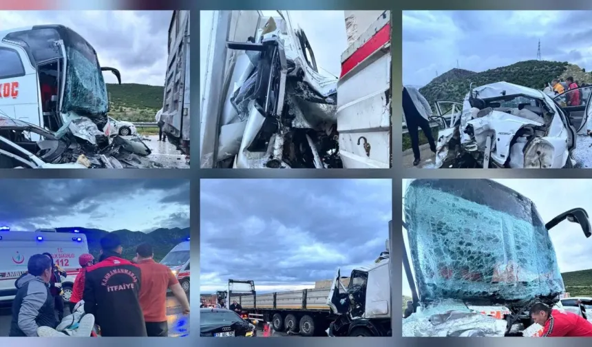 Kahramanmaraş’ta Zincirleme Kaza: 13 araç karıştı, 5 yaralı