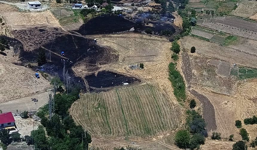 Helikopter Destekli Müdahaleyle Orman Yangını Söndürüldü