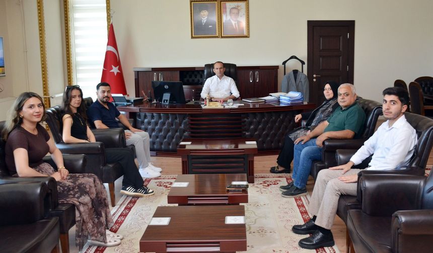 Yeşil Afşin Gazetesi’nden Kaymakam Sarıdoğan’a Veda Ziyareti