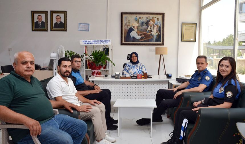 Afşin Emniyeti’nden Yeşil Afşin Gazetesi'ne 24 Temmuz Ziyareti