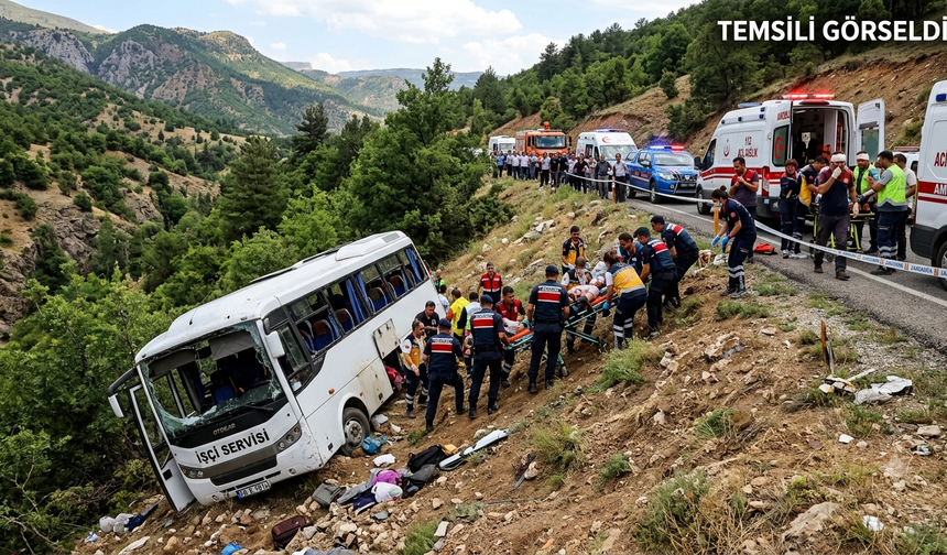 Can Pazarı: İşçi Servisi Devrildi, 19 Yaralı