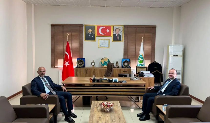 Kaymakam Arslantürk'ten Başkanı Kıraç'a Ziyaret