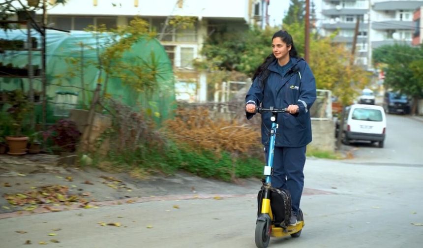 PTT'nin elektrikli skuterleri 312 bin litre yakıt tasarrufu sağladı