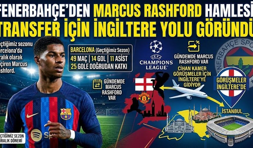 Fenerbahçe’den Marcus Rashford Hamlesi! Transfer İçin İngiltere Yolu Göründü