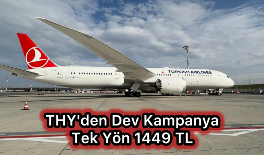 THY’den Dev Kampanya! Yurt İçi Uçuşlarda Tek Yön 1.449 TL