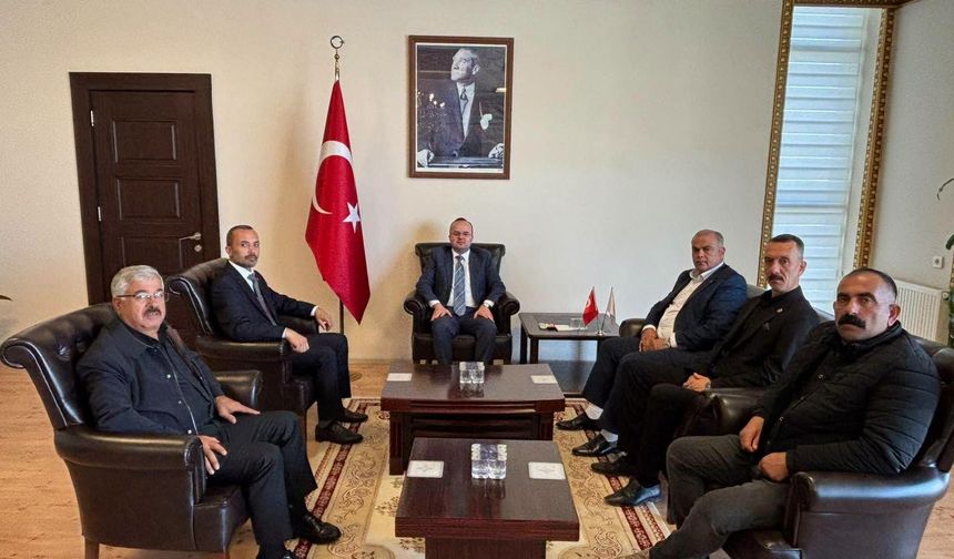 Afşinli Muhtarlardan Kaymakam Arslantürk’e Ziyaret