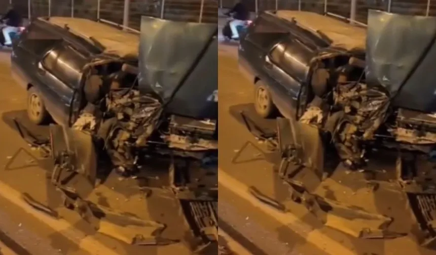 Otomobil Tıra Çarptı, Sürücü Ağır Yaralandı