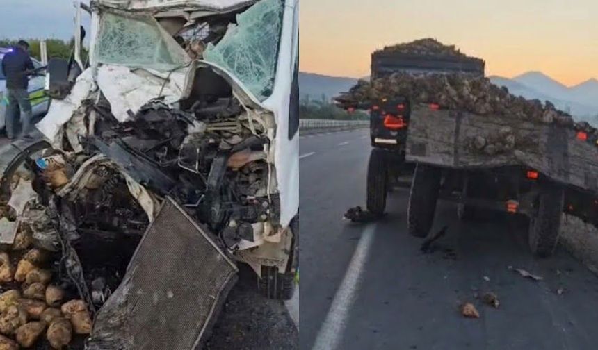 Afşin’de Traktöre Arkadan Çarpan Transit Sürücüsü Ağır Yaralandı