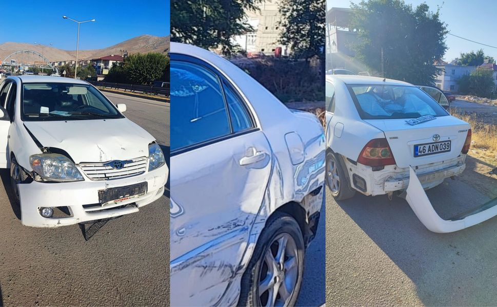 Elbistan’da Maddi Hasarlı Trafik Kazası Meydana Geldi