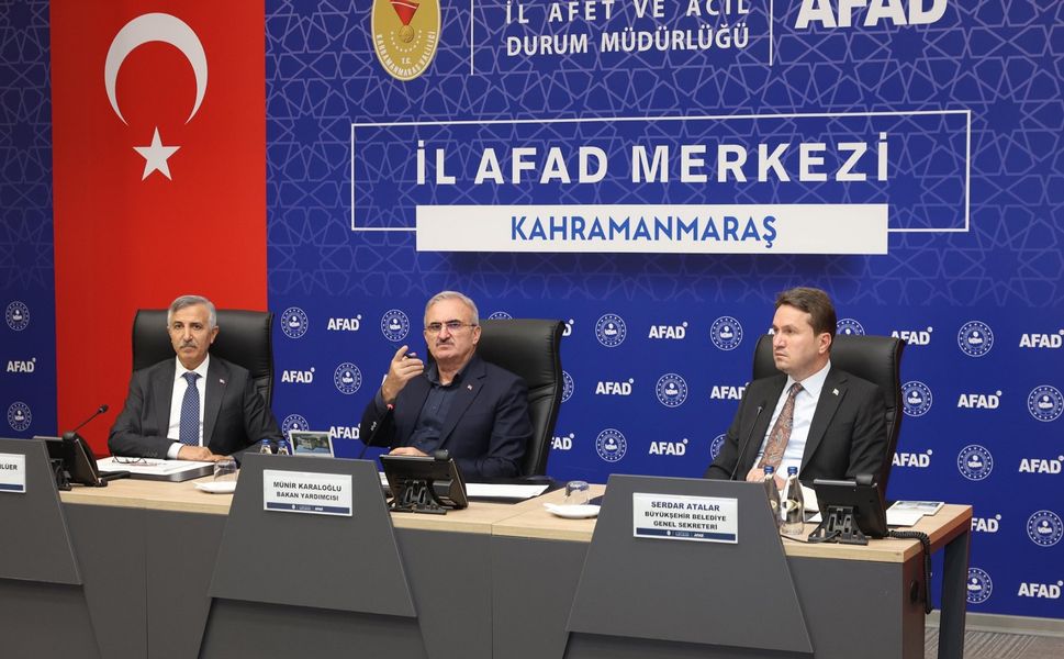 İçişleri Bakan Yardımcısı Karaloğlu, Kahramanmaraş'ta İncelemelerde Bulundu