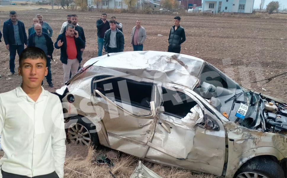 Otomobil Tarlaya Uçtu: 15 Yaşındaki Sürücü Hayatını Kaybetti