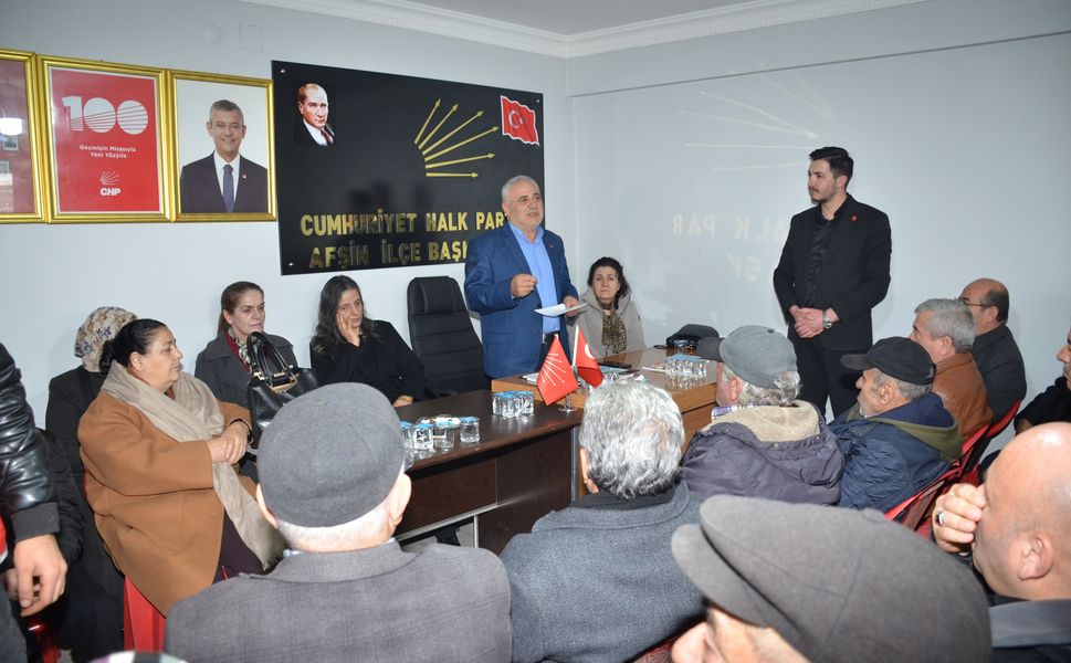 CHP Afşin Teşkilatı, Deprem Şehitlerini Andı