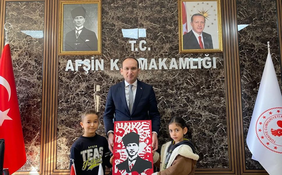 TEAŞ İstiklal İlkokulu Öğrencilerinden Kaymakam Sarıdoğan’a Ziyaret