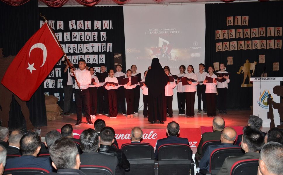 Afşin’de Çanakkale Zaferi’nin 111. Yıl Dönümü Törenlerle Anıldı