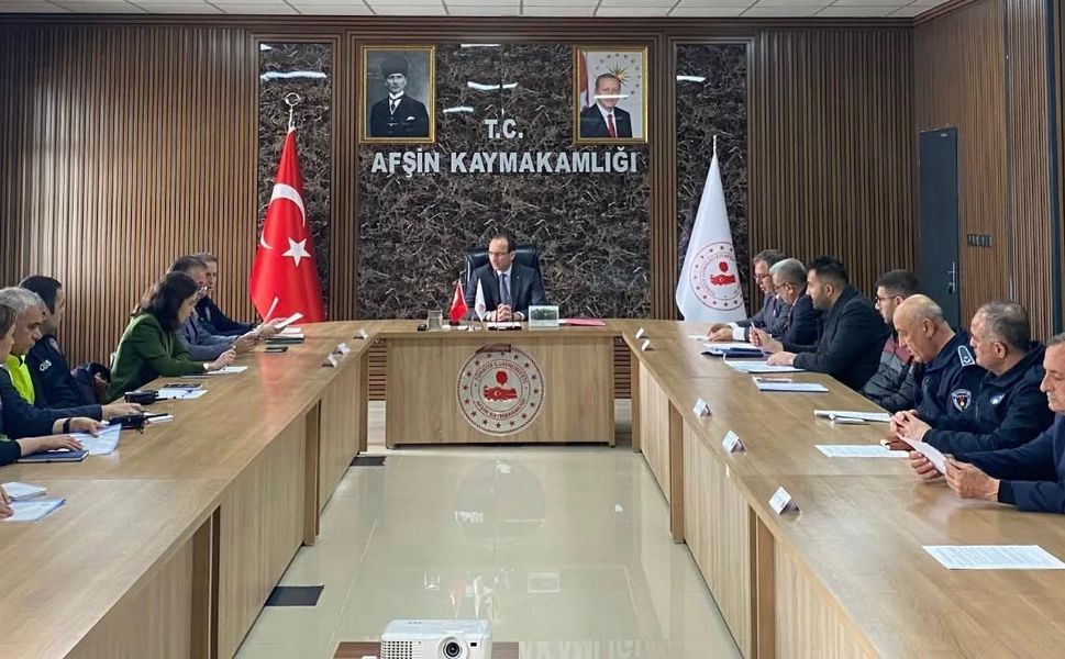 Afşin’de Güvenlik ve Asayiş Toplantısı Gerçekleştirildi