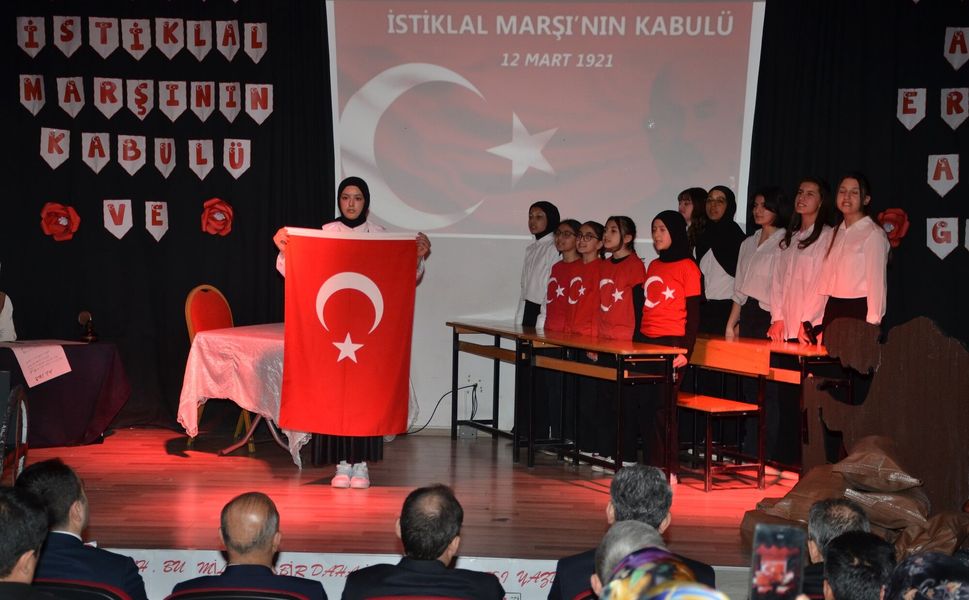 Afşin’de İstiklal Marşı’nın Kabulünün 105. Yılı Coşkuyla Kutlandı
