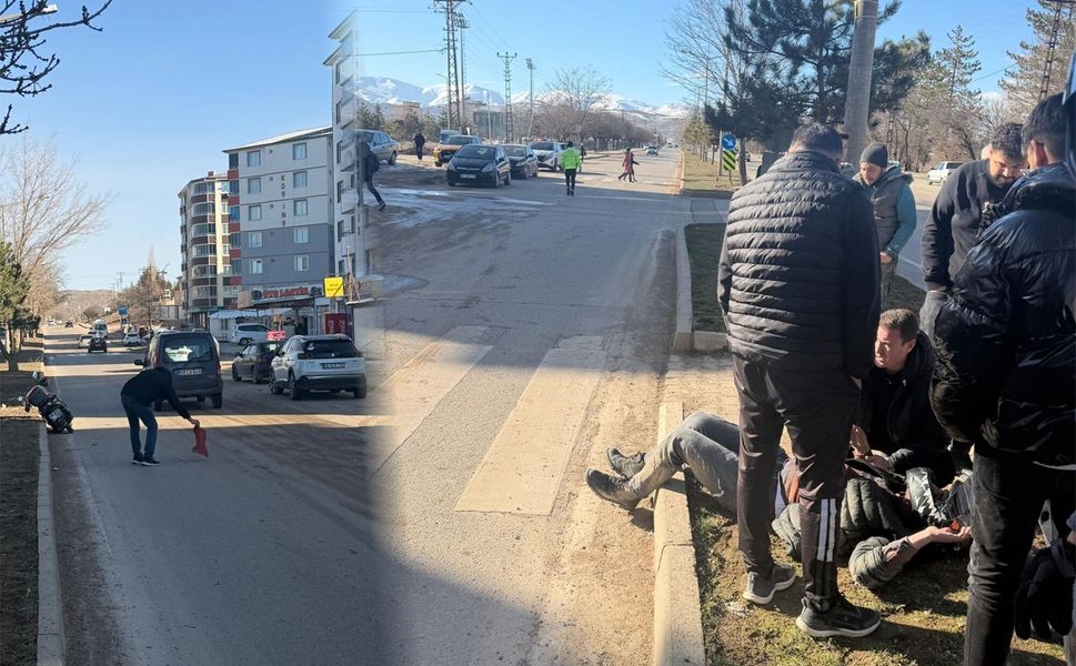 Afşin’de Kamyonun Çarptığı Motosiklet Sürücüsü Yaralandı