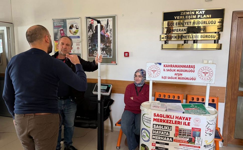 Afşin’de Ramazan Boyunca Vatandaşlara Sağlık Hizmetleri ve Bilgilendirme Programı