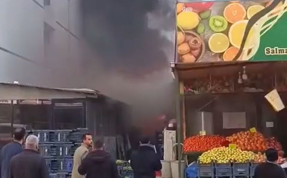 Manavda Çıkan Yangın Korkuttu