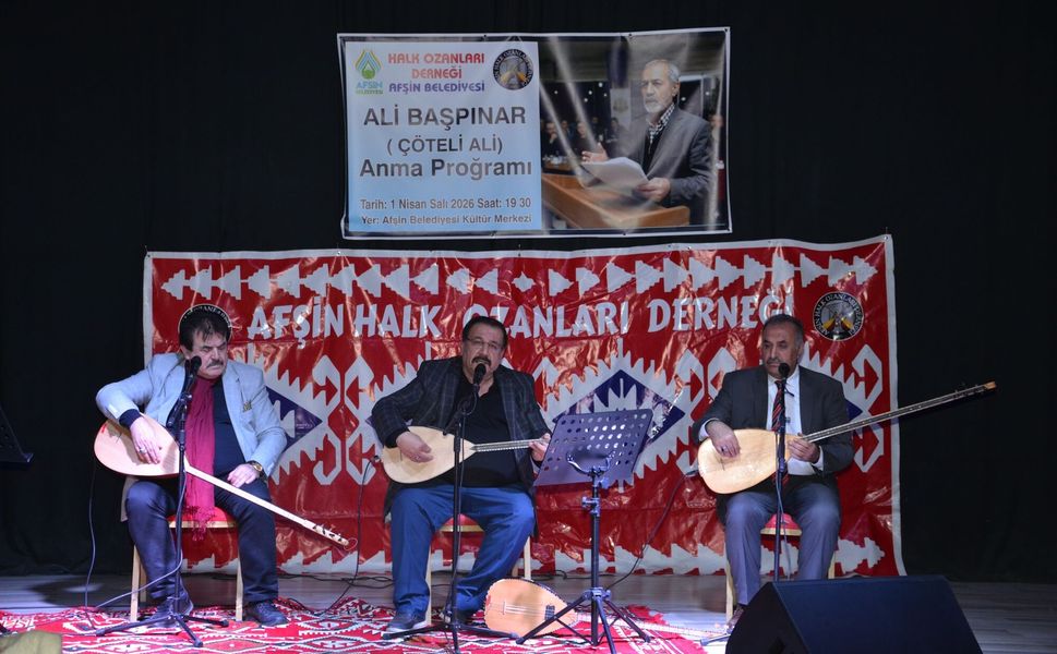 Afşin’de Şair Çöteli Ali Anıldı: Anadolu Ezgileri Sazlarla Yaşatıldı
