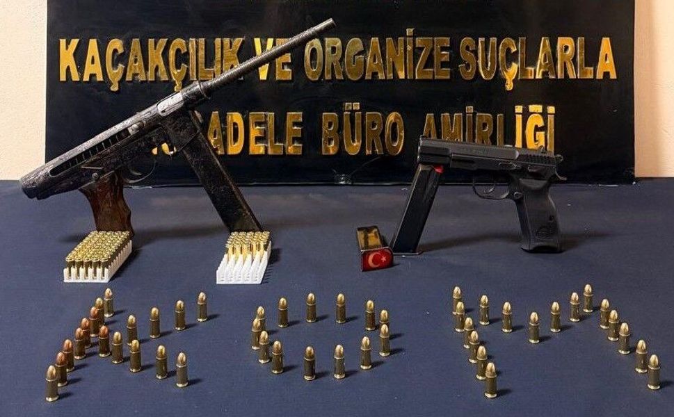 Afşin’de Makineli Tüfek ve Mühimmat Ele Geçirildi