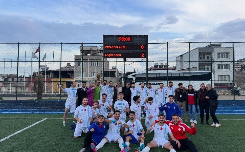 Afşinspor, Pazarcık Aksu Spor’u 2-0 Mağlup Etti