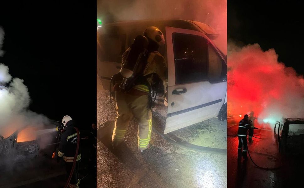 İki Farklı Noktada Araç Yangını Söndürüldü