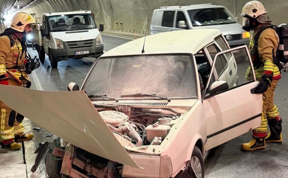 Sezai Karakoç Tüneli’nde Trafik Kazası: 1 Yaralı
